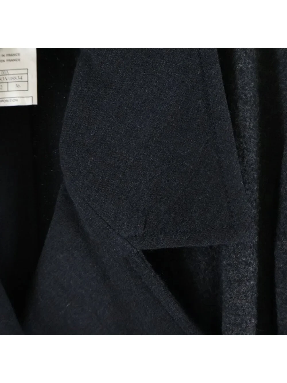 Chanel Vintage Wool Wrap Coat